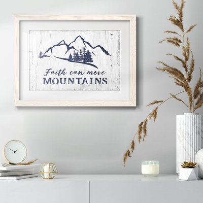 «Move Mountains», reproduction d'art encadrée