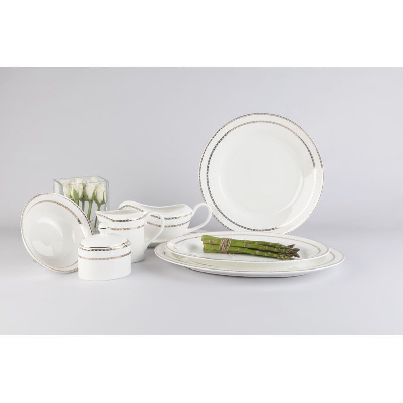 ClassicLiving Smithshire Bone China Platter, 3cm H x 30cm W x 30cm D