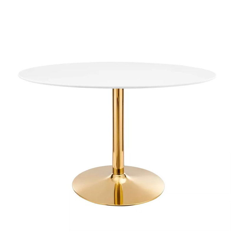 Kruise Round Metal Base Dining Table