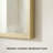 Aluminum Rectangle Bathroom Mirror, 48" x 36" Wall Mirror with Metal Frame Glod-273641497-271280973