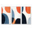 Ensemble de 3 décorations murales abstraites bleues et bleues-1247844280-1247844228