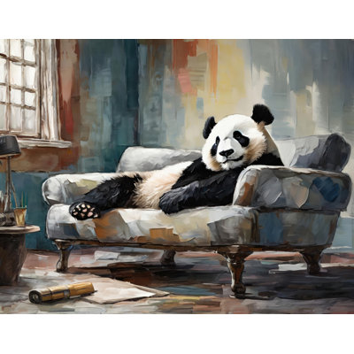 «Panda Couch» sur toile