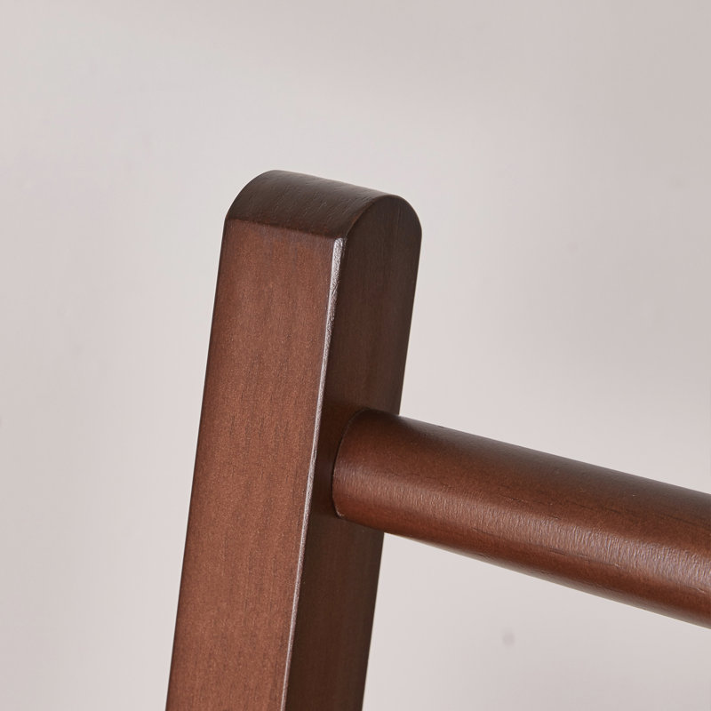 31.89 " Solid Wood Clothing Rack, Brown Wood