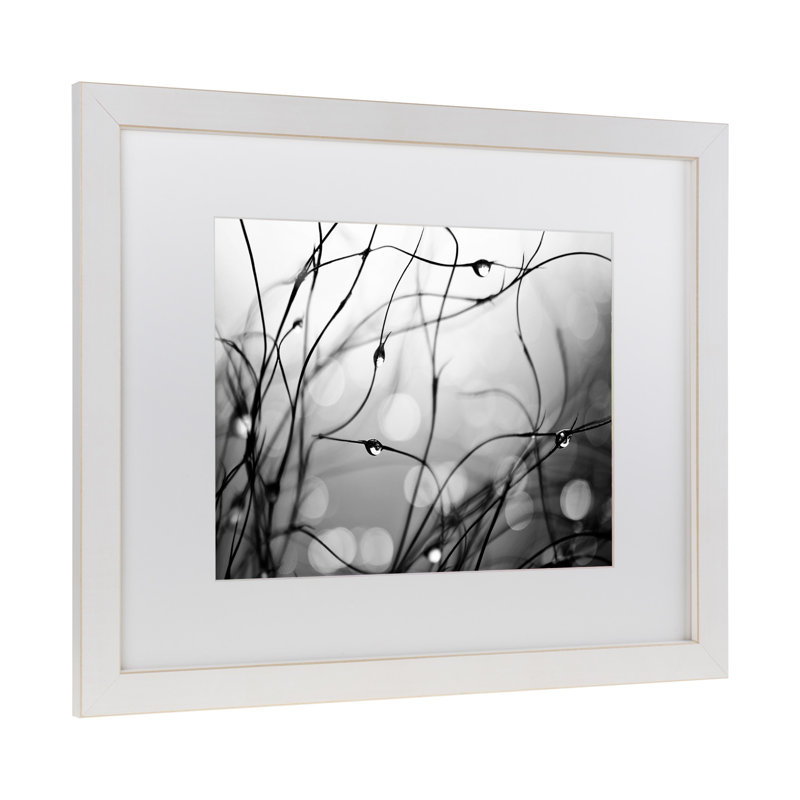 «B and W andentre», impression sur toile, H 11 po x l 14 po x P 0,5 po, Blanc, Cadre blanc