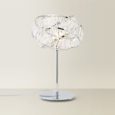 36Cm Silver Table Lamp