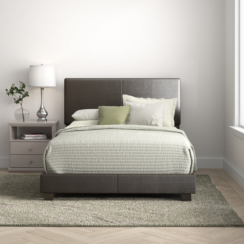 Lit tapissier standard Mielke, Très grand californien, Gris