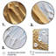 «Gold Cream Infinite Swirls III - Abstract Spirals», art mural sur toile-1348197829-1348197838