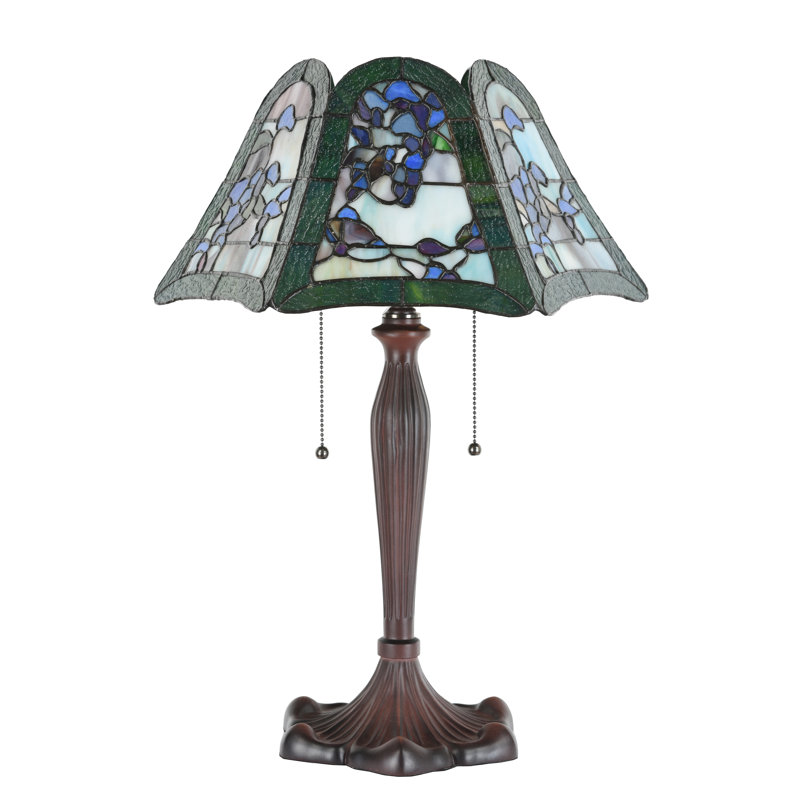 Fine Art Lighting Tiffany Style Handmade 22.5" Iris Table Lamp