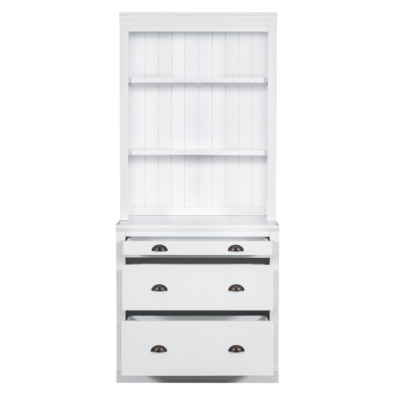 Arlease Storage Bookcase with LED Lighting