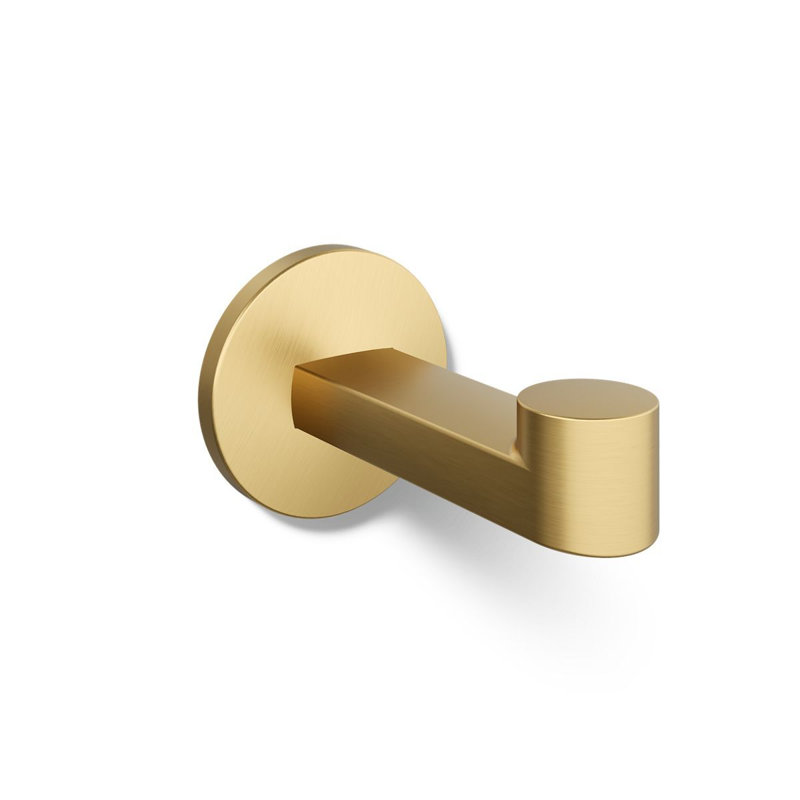 Components™ Robe Hook, Vibrant Brushed Moderne Brass