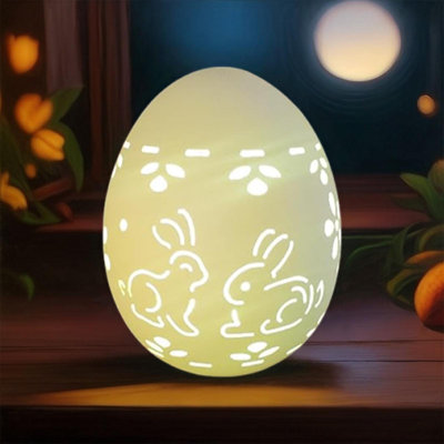 Easter Egg Hollowed Out Glowing Egg