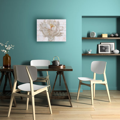 Wellington Studio Sublime Peony I Light Wood Slat Art
