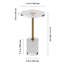 Table d'appoint transparente, table de chevet