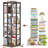Fortis 54"H x 15.8"W x 15.8"D Rotating Bookcase, Coner bookshelf-1352168619