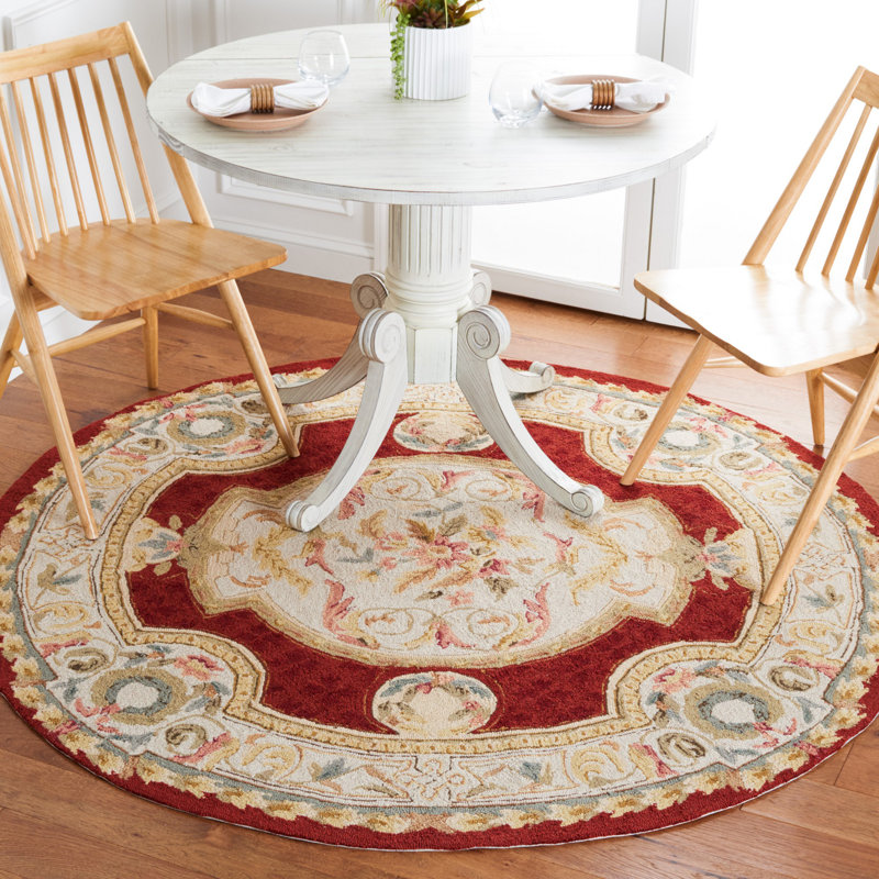 Alladin Hand Hooked Performance Oriental Rug, Round 8'