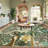 Floral Machine Washable Rugs with Rubber Backing for Living Room Non Slip Stain Resistant Carpet for Bedroom Living Room-1125286804