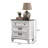 Bedroom Nightstand, Wood Nightstand, Traditional 3-Drawer Nightstand-785969496