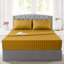 Aspire Homeware Luxury 40cm Deep Striped Fitted Sheet for Hotel Style Bedroom Comfort-2063370018-2063370020