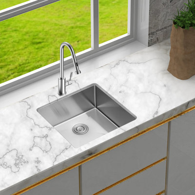 23 Inch Undermount Basin - Stainless Steel With 3.5" Drain Openings And Material