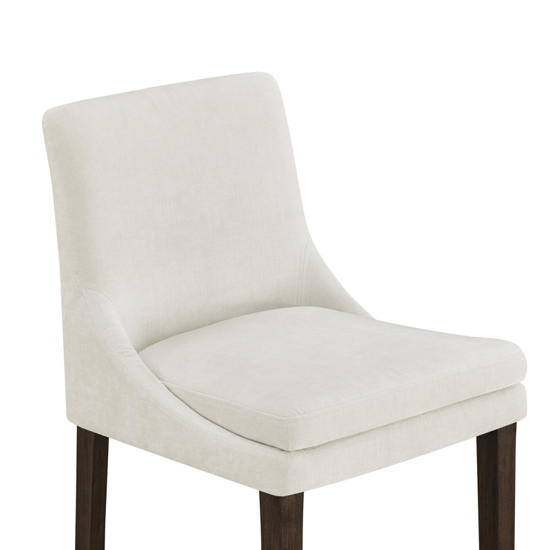 Niara Leather Counter & Bar Stool, Bar Stool (30” Seat Height), Vanilla Velvet