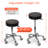 Adjustable Height Ergonomic Lab Stool with Heavy-Duty Wheels