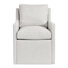 Chaise rembourrée de 26 po de largeur avec accoudoirs modernes en tissu