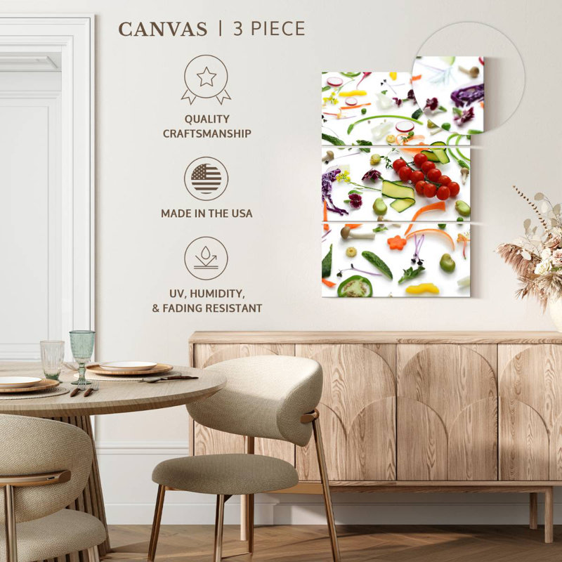 Yarlin Vegetable Varieties, 32" H x 20" W