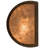 Rustic Lodge Copper Flush Mounted Sconce