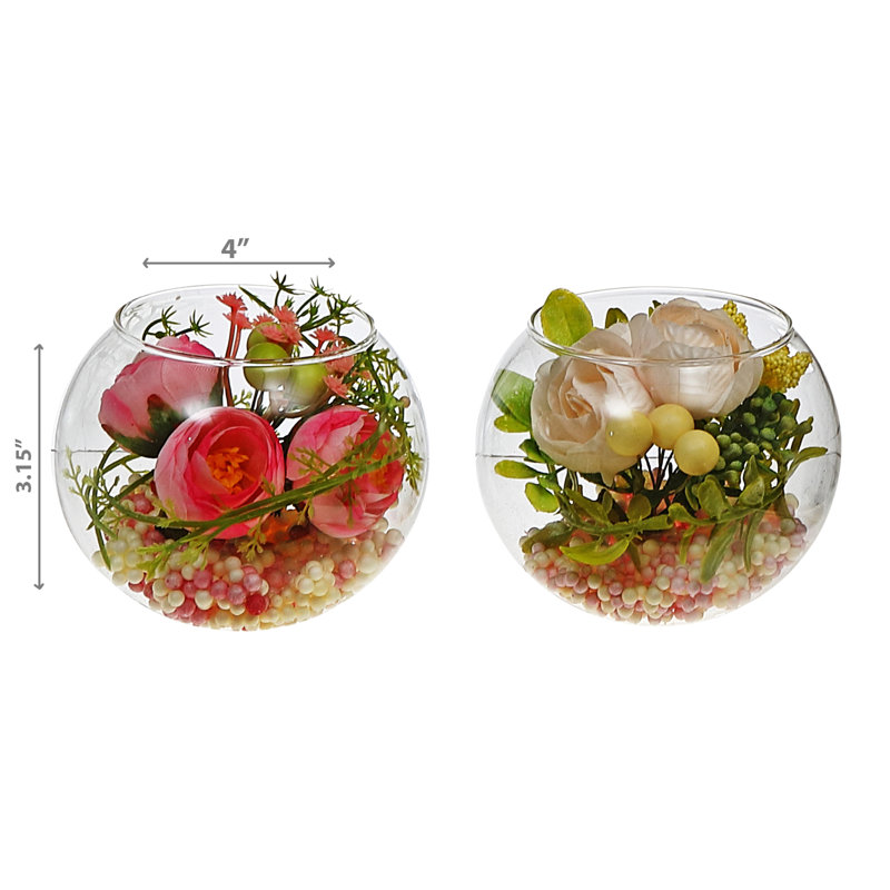 Glass Mixed Assortment Arrangement in Pot
