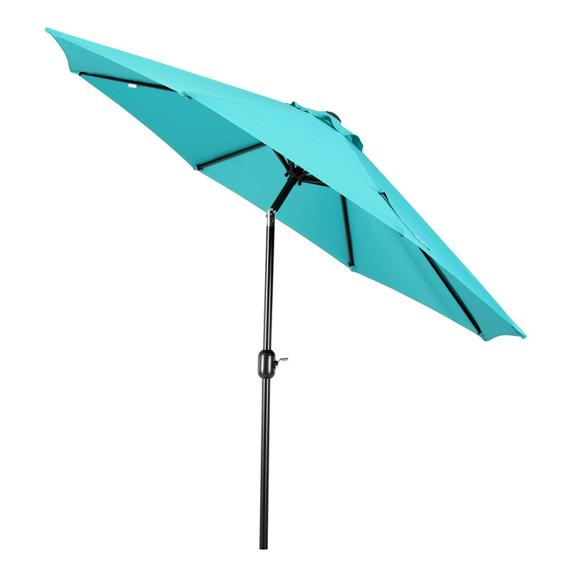 Parasol de marché 9 pi Pierpoint, Parasol performance turquoise