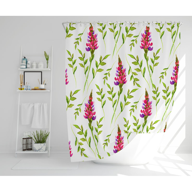 Edenbridge Polyester Shower Curtain Set, 168cm H x 168cm W