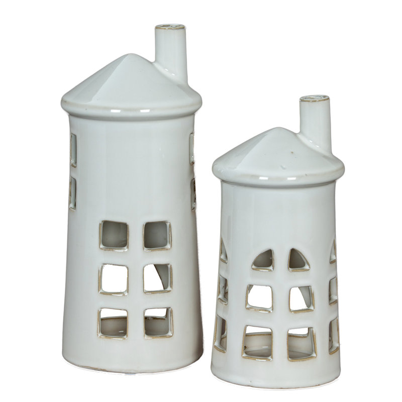 Andranique Ceramic Candle Accessories, 28 cm H x 11 cm W x 11 cm D