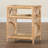 Brandea Wicker/Rattan Nightstand in Brown