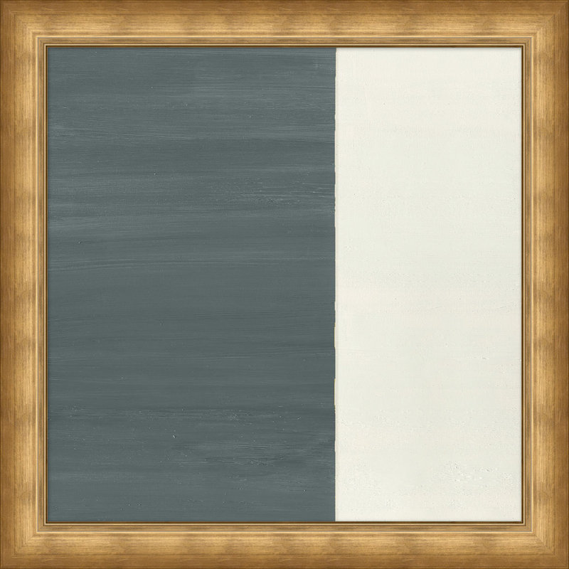 Textured Panel Painting by Thom Filicia, Gray/Blue/White
