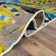 Contemporary Tropical Floral Leaves Non Slip Area Rug