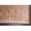 Tapis beige / rouge en laine noué à la main de conception unique 4 pi 5 po x 6 pi 8 po New Age