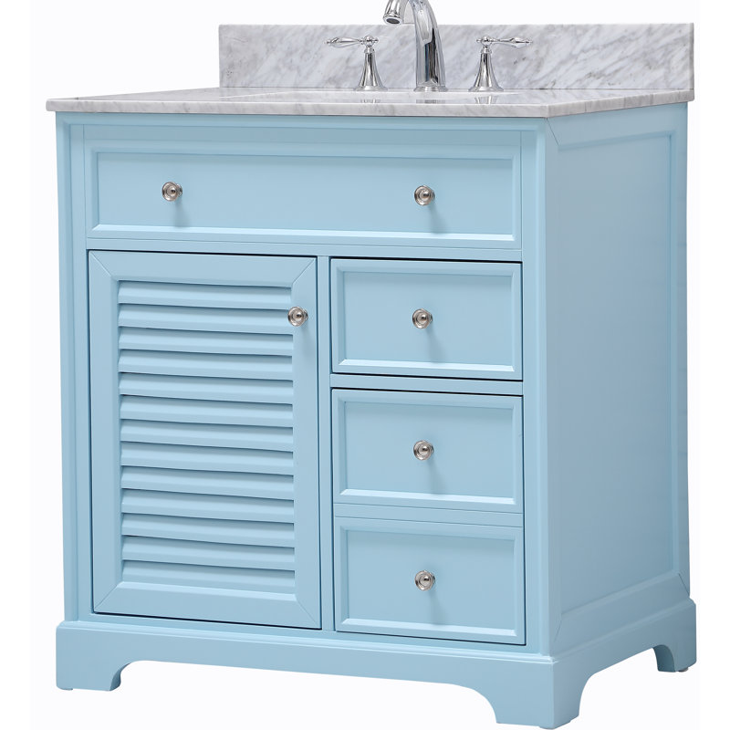 Ensemble de meuble-lavabo simple 32 po Closter, Bleu poudré