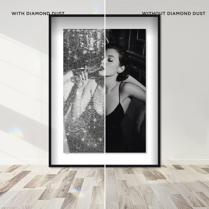 Darkened Glow Print by Oliver Gal, 37.5"H x 55.5"W, Black Shadowbox