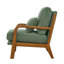Chaise longue en bois avec un design classique et un revêtement Nubby-132895465