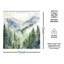 Rideau de douche Mountain Forest 72 po x 72 po, polyester imperméable, paysage de pin brumeux, comprend des œillets et des crochets, décoration de salle de bain lavable à la machine