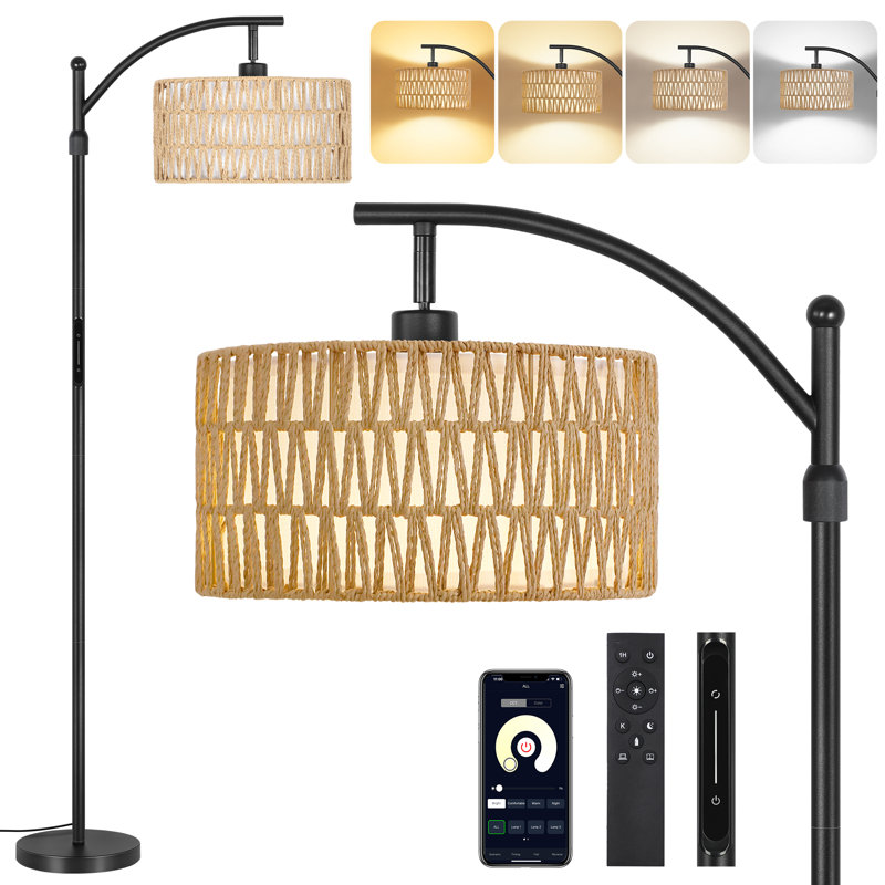 185cm Black LED Traditional Floor Lamp