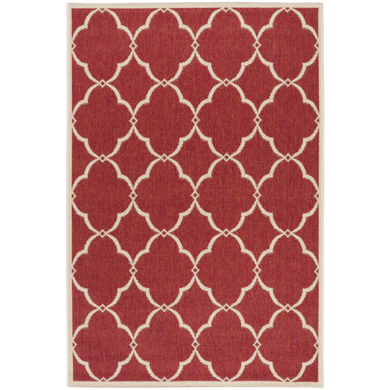 Adler Performance Geometric Indoor/Outdoor Area Rug, Rectangle 3' x 5'