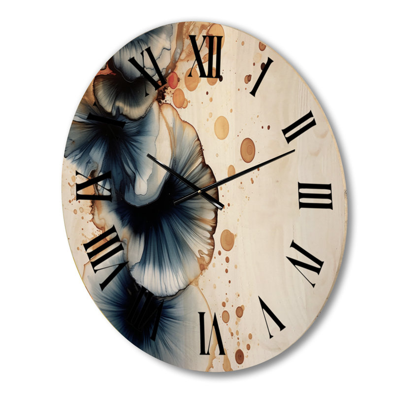Horloge murale en bois massif Andreaz, Grand