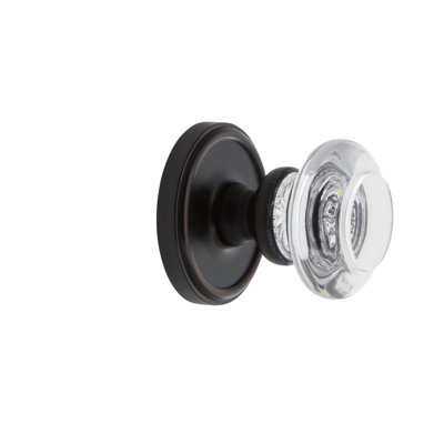 Mannequin de porte simple en cristal Grandeur Georgetown Rosette