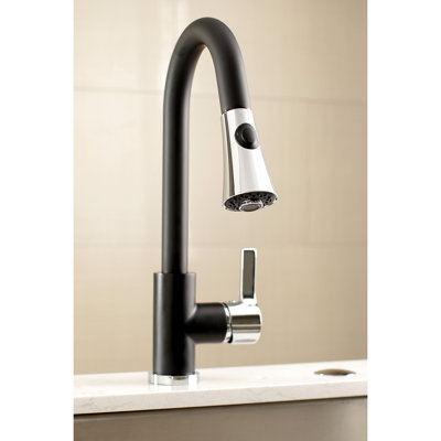 Kingston Brass Continental Single-Handle Pull-Down Kitchen Faucet