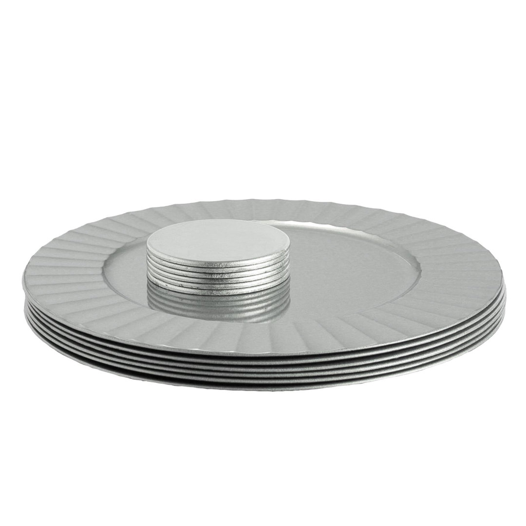 Other Solid Colour Round Placemat And Coaster Set