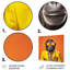 Décoration murale singe jaune et orange-178125350