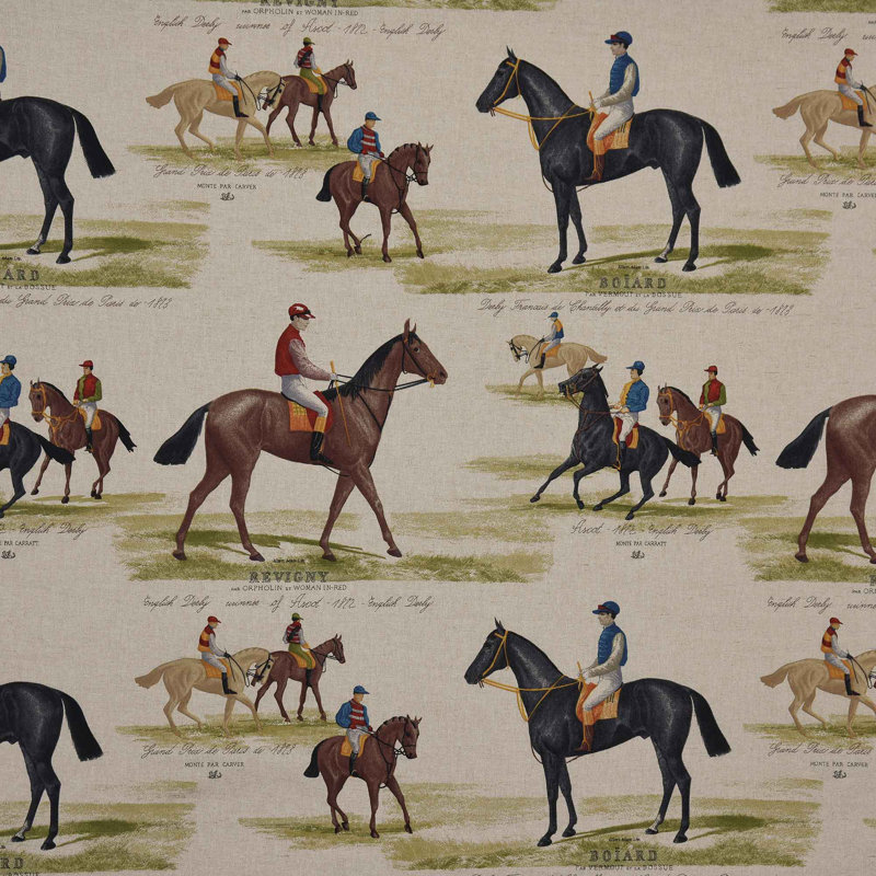 Kimblewick Khaki Cotton Blend Fabric