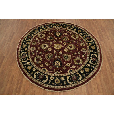 Round Wool Ziegler Oriental Area Rug 8x8