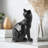Bostobrick Faceted Geometric Black Cat Figurine (9.5 Inch)-1216995983